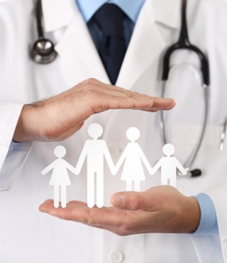 Family doctor illustration